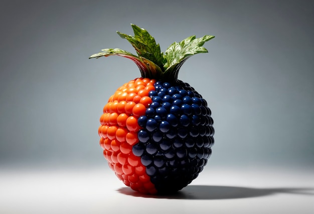 Free photo surreal fruit in studio