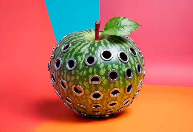 Surreal fruit in studio