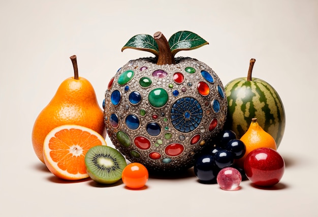 Free Photo surreal fruit in studio