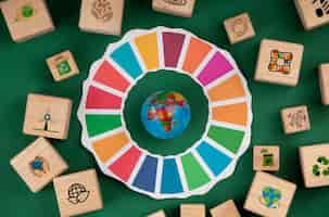 Free photo sustainable development goals still life