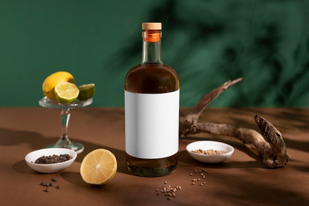 Free Photo sustainably produced alcoholic beverage