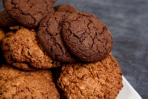 Free photo sweet  cookies on wooden table