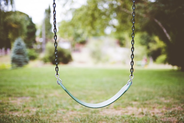 Free photo swing in a park