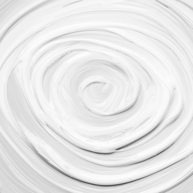 Free photo swirl of white glossy paint