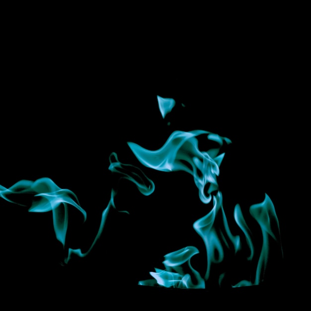 Free Photo swirling blue flame