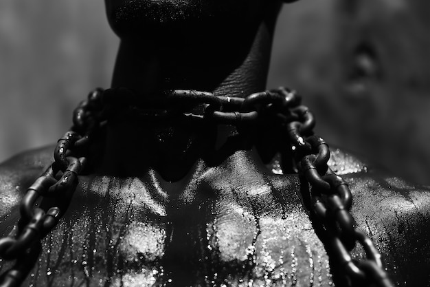 Free photo symbolic representation of the end of slavery in the u.s. with people of color