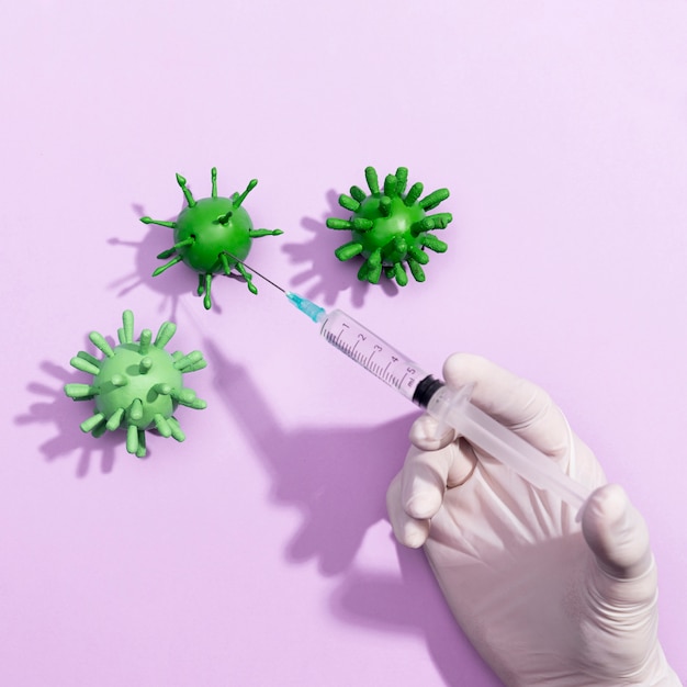 Free Photo syringe for bacteria virus