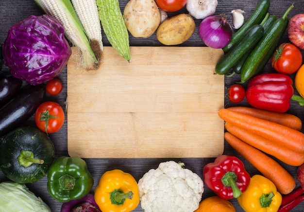 Table full of vegetables