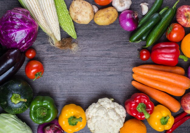 Table with some vegetables