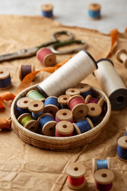 Tailoring items arrangement still life