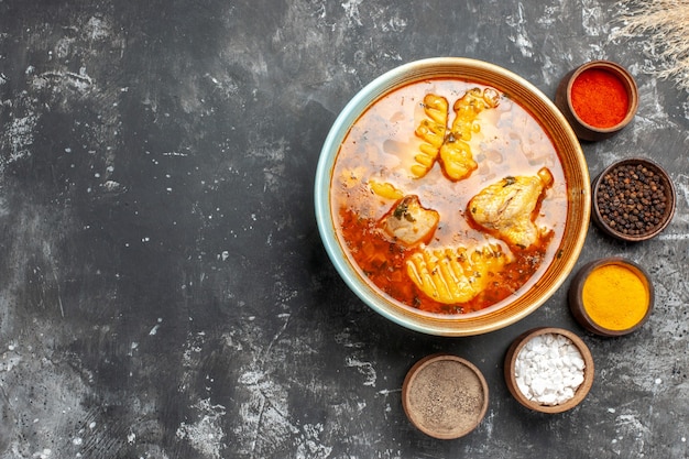 Tasty chicken soup with potato