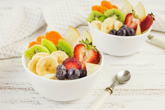 Tasty fruit salads