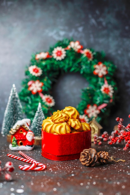 Tasty homemade Christmas cookies.