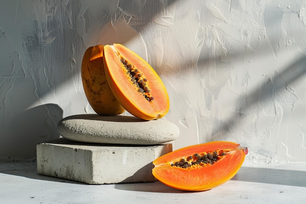 Tasty  papaya still life