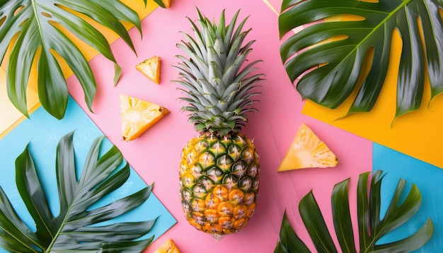 Free Photo tasty pineapple still life