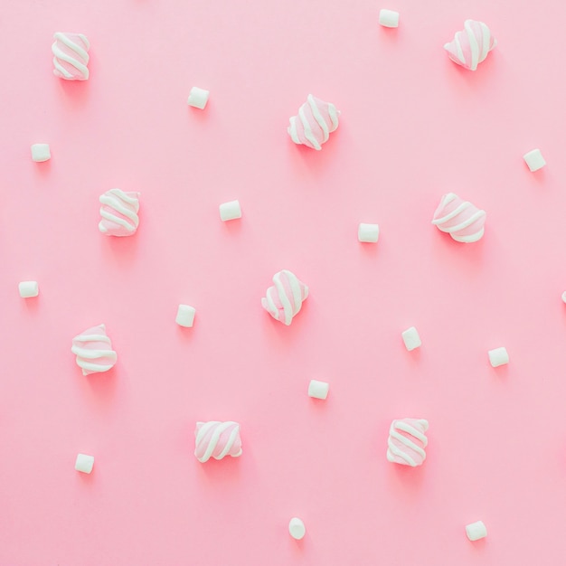 Free Photo tasty white marshmallows