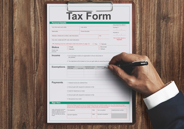 Tax Credits Claim Return Deduction Refund Concept