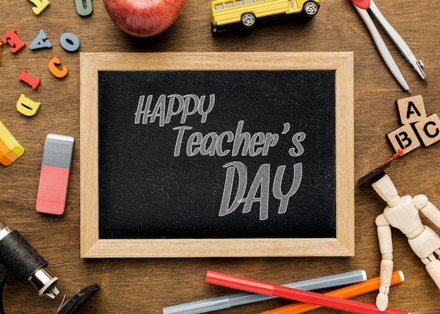 Free Photo teacher's day congratulations