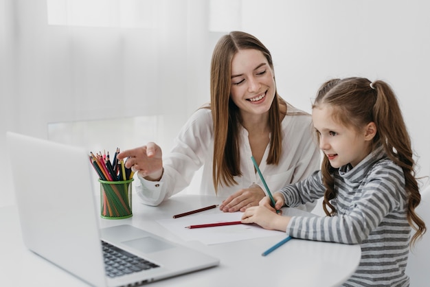 Teacher and student learning together