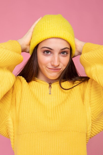 Teen girl portrait close up