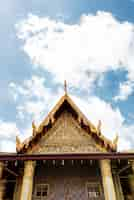 Free photo temple in bangkok thailand