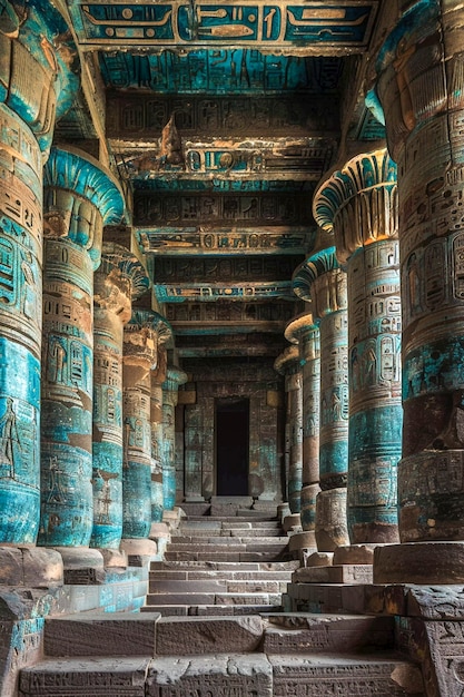 Free photo temple and tomb structure from ancient egypt