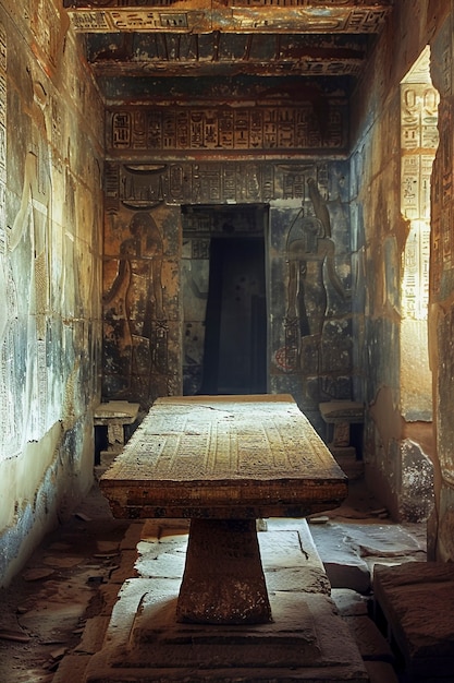 Free Photo temple and tomb structure from ancient egypt