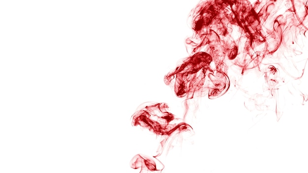 Tendrils of red smoke