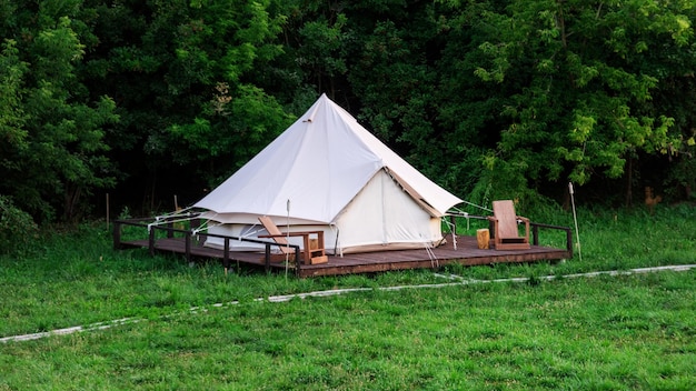 Tent at glamping