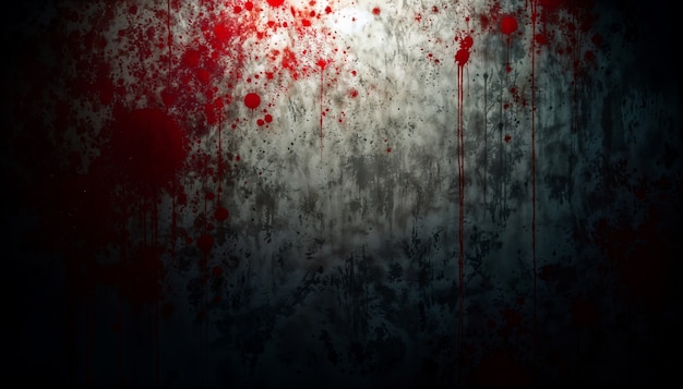 Terrifying texture of blood splashed wall