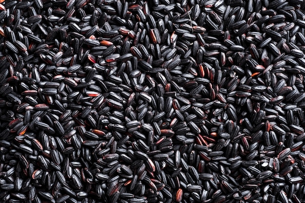 Texture of black rice