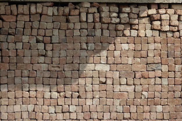 Free photo texture of stacked square logs