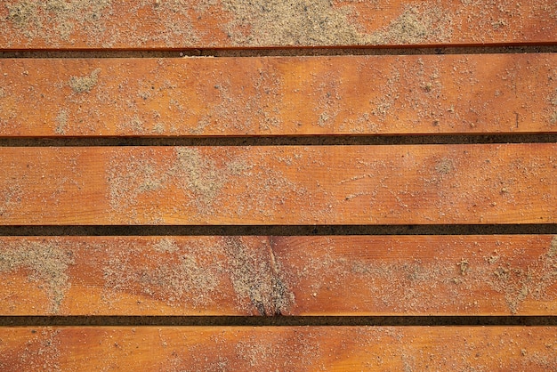 Texture of wooden boards with sand