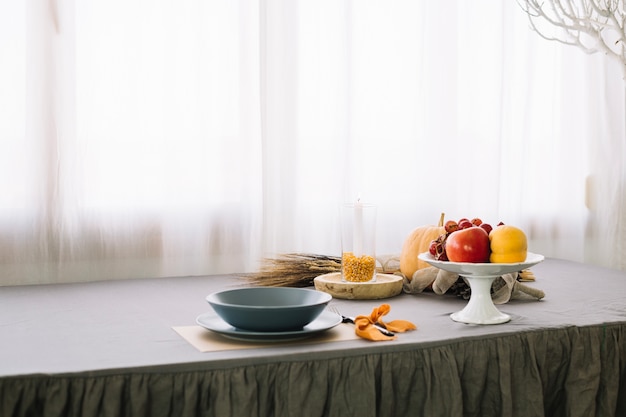 Thanksgiving table composition