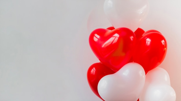 Thematic balloons for valentines day