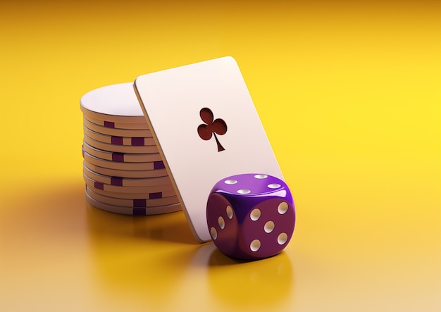 Free photo three dimensional casino item