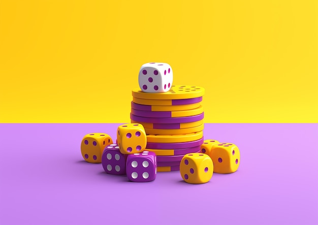 Free photo three dimensional casino item