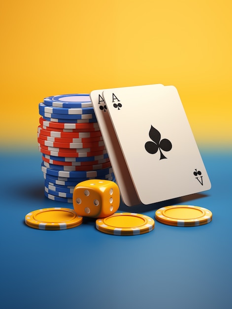 Free photo three dimensional casino item