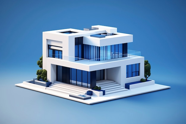 Free photo three-dimensional house model