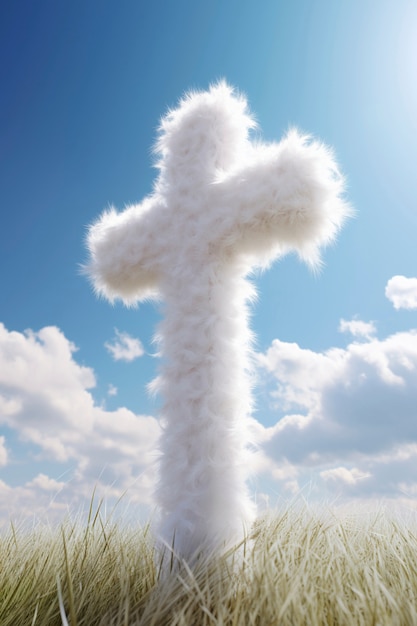 Free photo three-dimensional religious cross