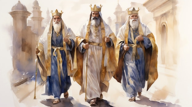 The three wise men celebration