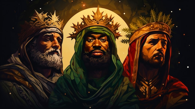 The three wise men celebration