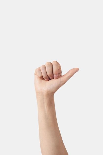 Free photo thumb up female hand