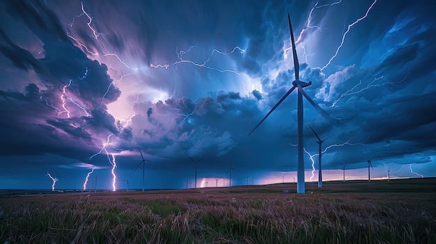 Free Photo thunderstorm  over the countryside