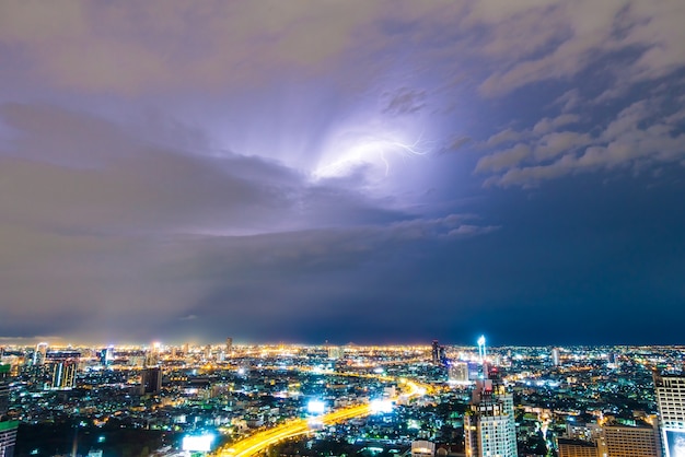 Thunderstorm lightning