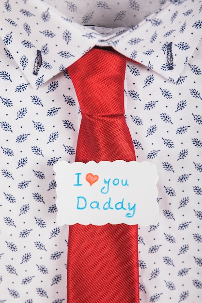 Tie concept for fathers day