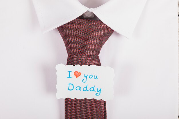 Tie concept for fathers day