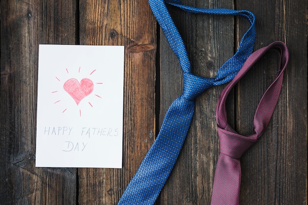 Tie concept for fathers day