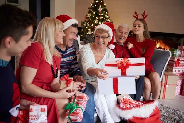 Time for opening the christmas presents