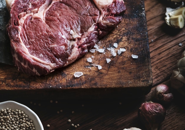 Free photo tomahawk steak food photography recipe idea